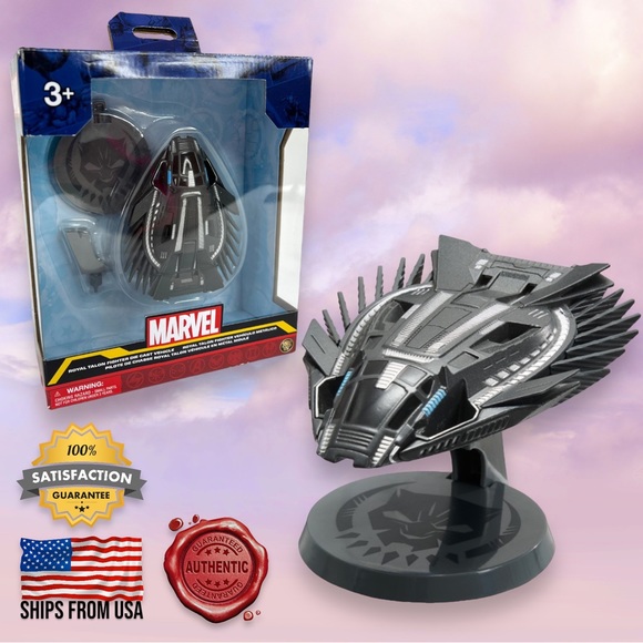 Marvel Other - Disney AUTHENTIC 2022 Marvel Black Panther Royal Talon Fighter Die Cast Ship NIB